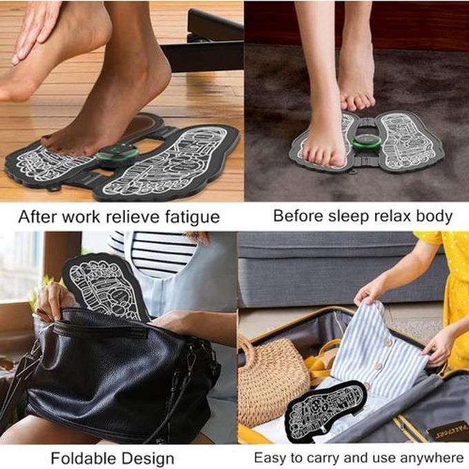 Tapis de massage des pieds Stimulateur Musculaire Portable - Pliable