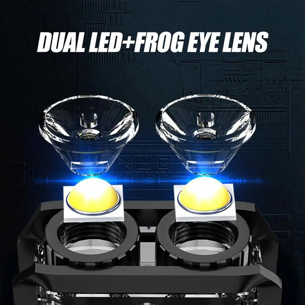 Dual LED Portable Keychain Flashlight Multifunction COB Work Light