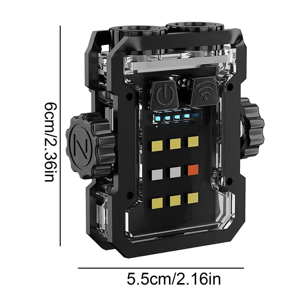 Dual LED Portable Keychain Flashlight Multifunction COB Work Light