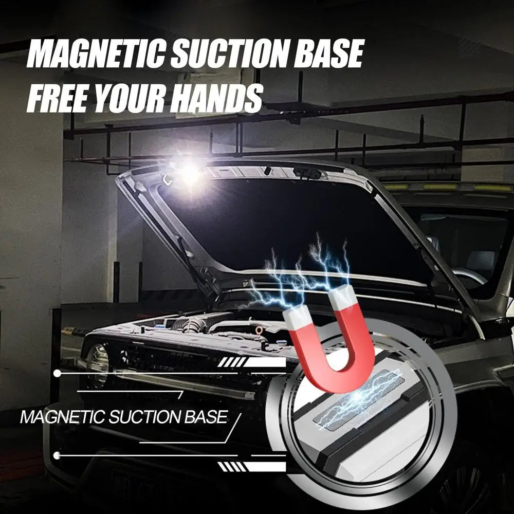 Dual LED Portable Keychain Flashlight Multifunction COB Work Light