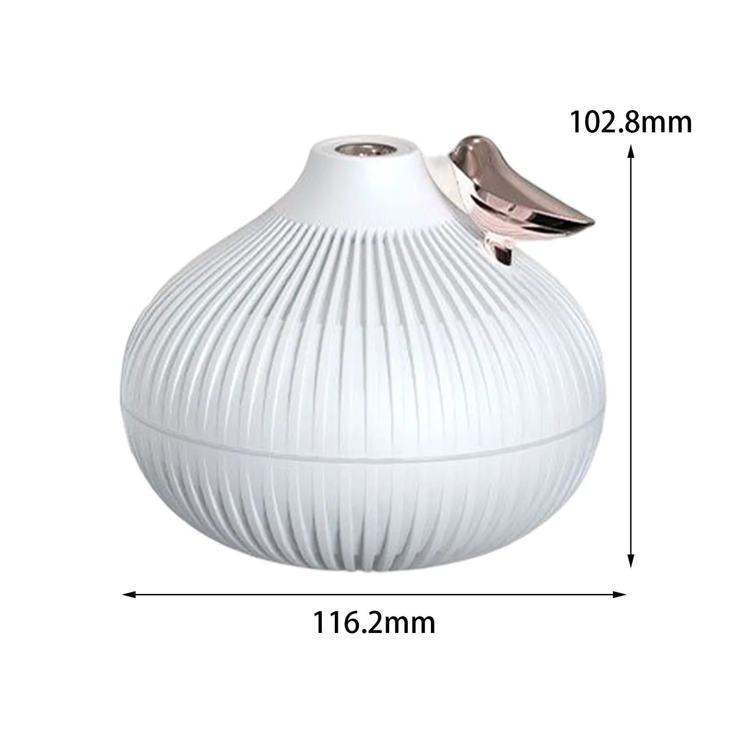 300ml USB Ultrasonic Cool Mist Maker Onion Humidifier with Warm LED