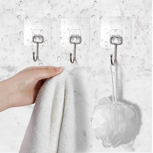 10 Crochets Adhésifs Forte Montage Mural Sans Perçage