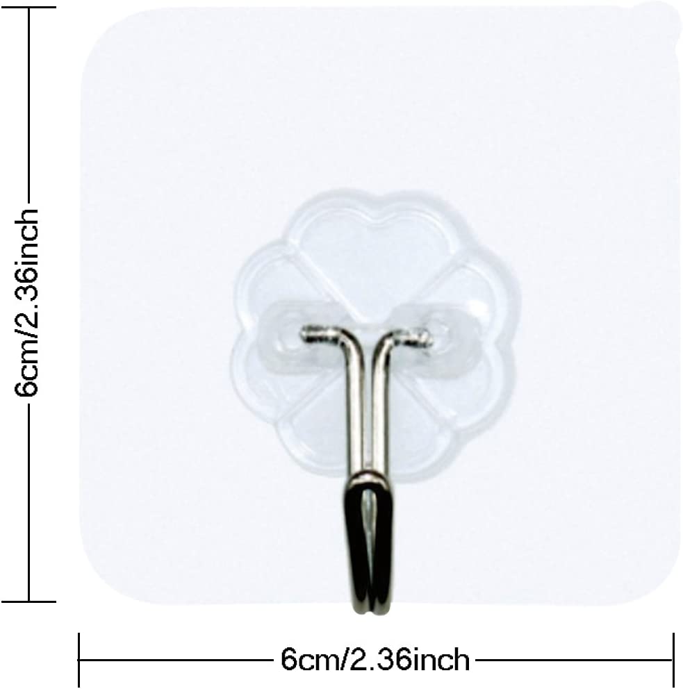 10 Crochets Adhésifs Forte Montage Mural Sans Perçage