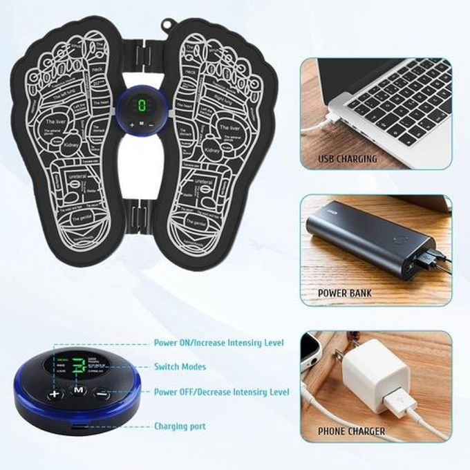Tapis de massage des pieds Stimulateur Musculaire Portable - Pliable