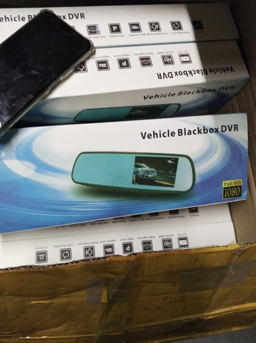 كاميرا سيارة أمامية وخلفية 1080 P مع رؤية ليلية ومراقبة 24/7