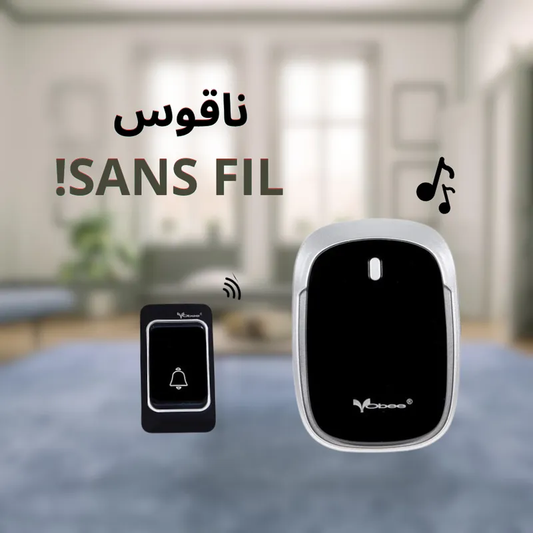 Sonnette sans Fil étanche, Carillon de Porte 32 Mélodies 100m